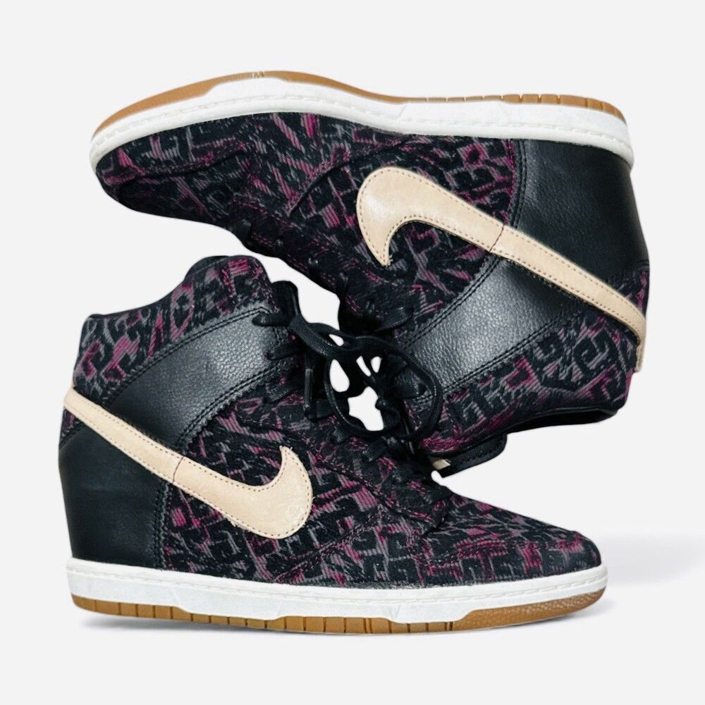 Nike Dunk Sky Hi Premium Purple Tribal Womens Wedge Shoes Sneakers Size 9.5
